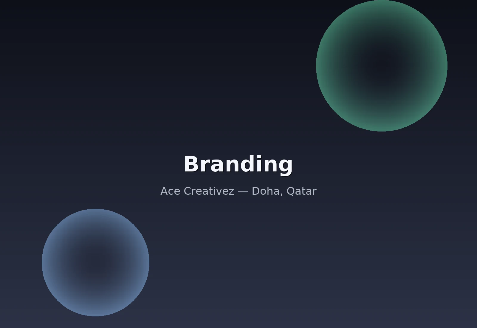 وكالة إبداعية في قطر — نظام هوية بصرية يتضمن الشعار والألوان والطباعة والإرشادات