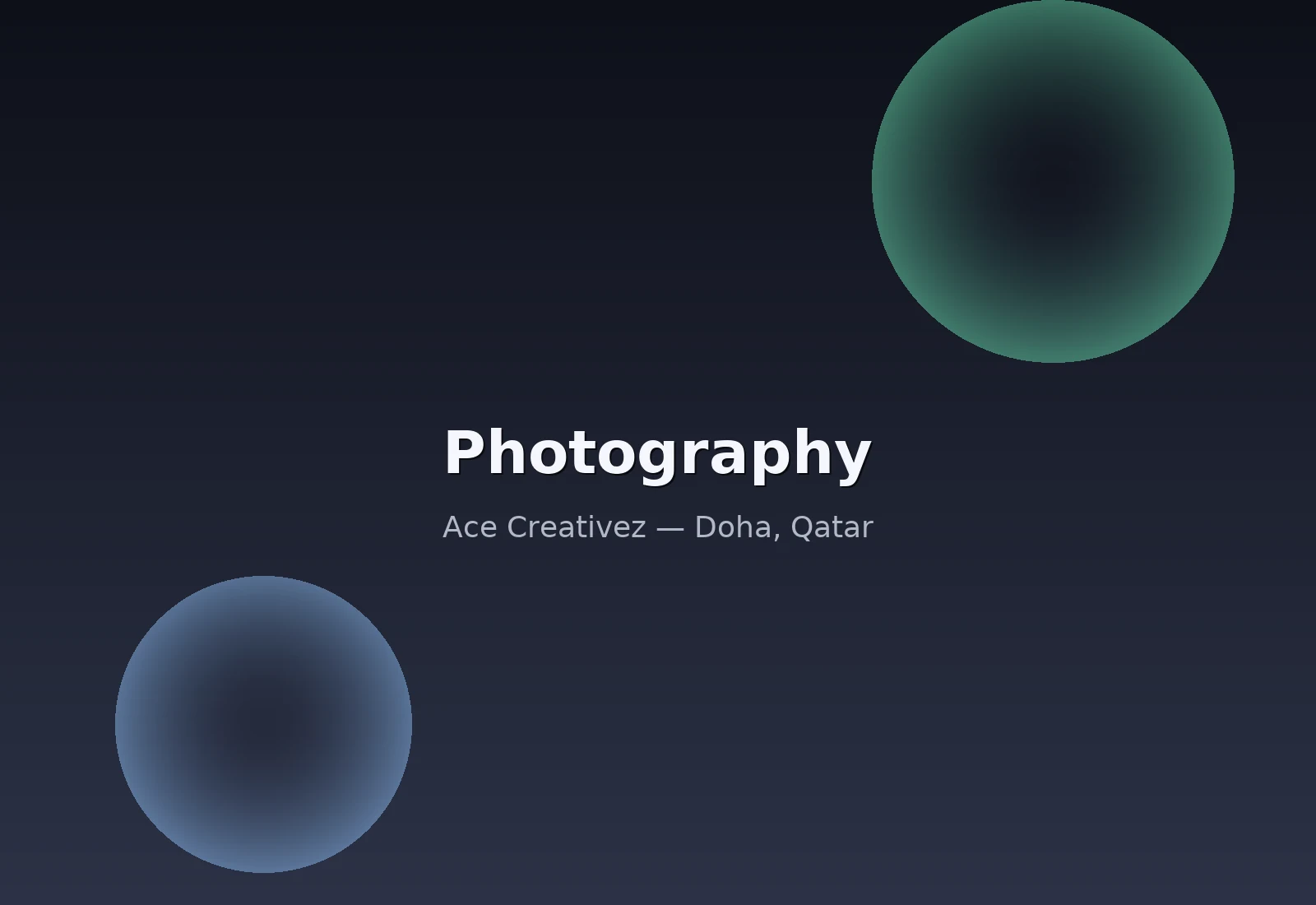 وكالة إبداعية في قطر — مثال لخدمة التصوير الفوتوغرافي (طعام/منتج/موقع)