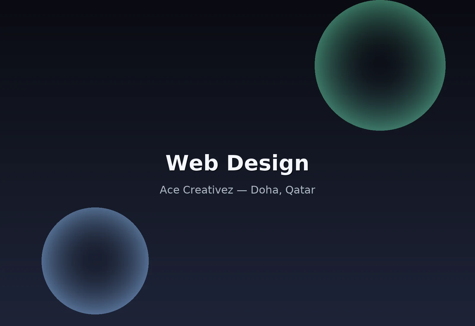 وكالة إبداعية في قطر — تصميم مواقع سريعة ومتجاوبة ومهيّأة لمحركات البحث